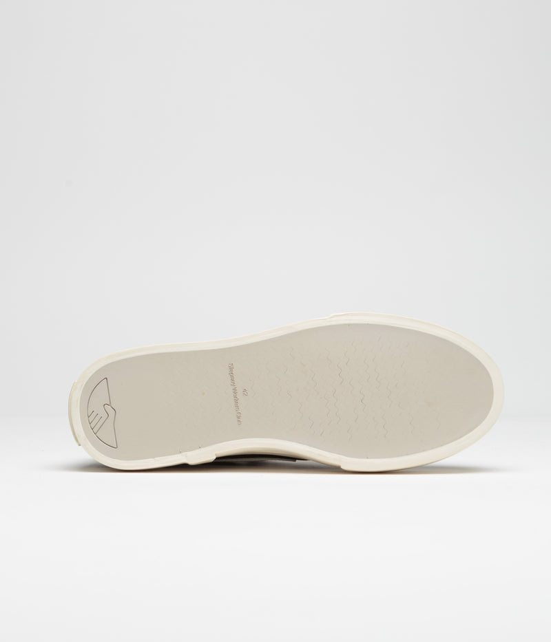 Stepney Workers Club Dellow S-Strike Suede Shoes in Black and White