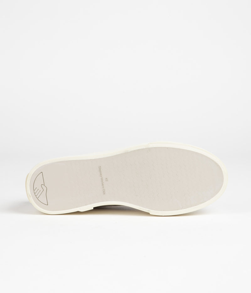 Stepney Workers Club Dellow S-Strike Suede Shoes in Ecru and Black