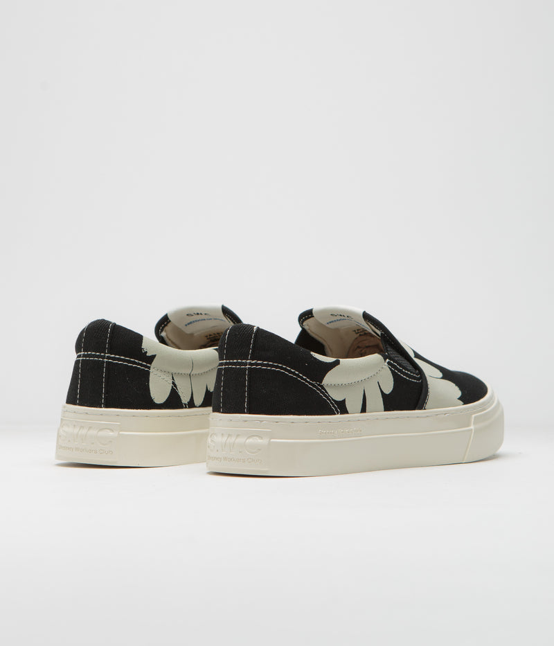 Stepney Workers Club Lister Cupsole Shroom Hands Shoes in Black and White