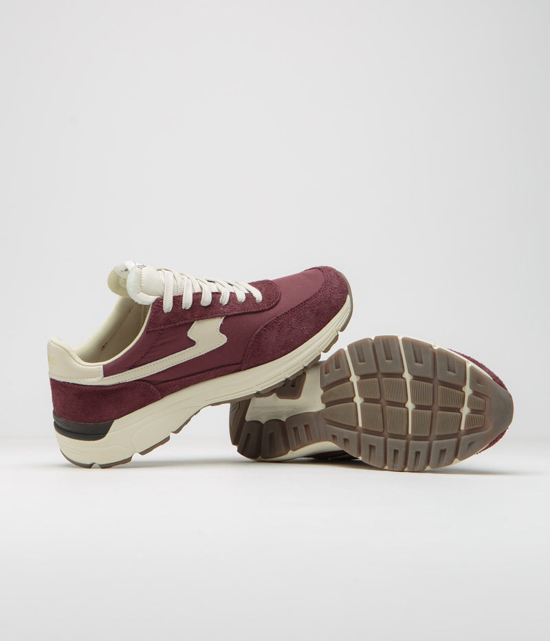 Stepney Workers Club Osier S-Strike Raw Suede Shoes in College Red