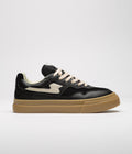 Stepney Workers Club Pearl S-Strike Leather Shoes in Black and Gum