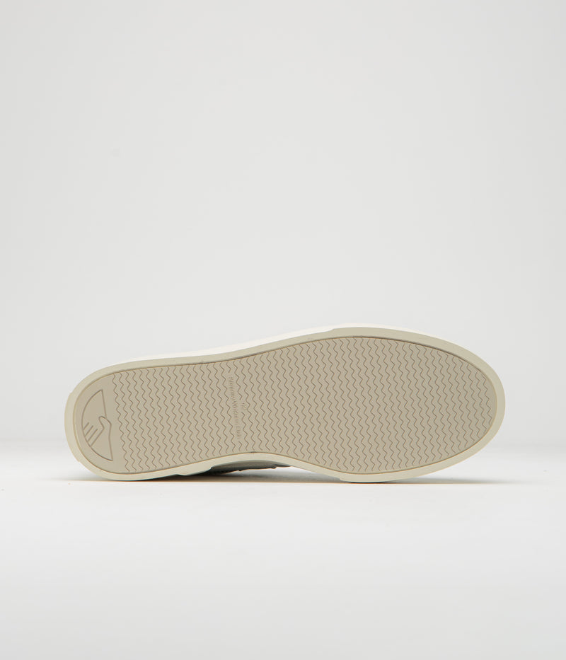 Stepney Workers Club Pearl S-Strike Leather Shoes in White and Green