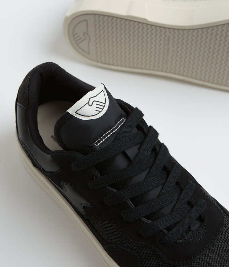 Stepney Workers Club Pearl S-Strike Nubuck Shoes in Black and Black