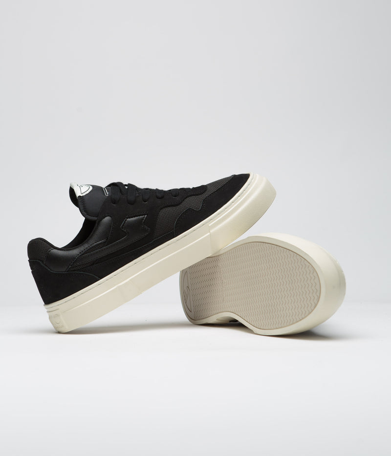 Stepney Workers Club Pearl S-Strike Nubuck Shoes in Black and Black