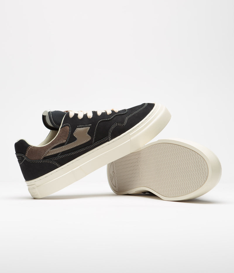 Stepney Workers Club Pearl S-Strike Nubuck Shoes in Off-Black