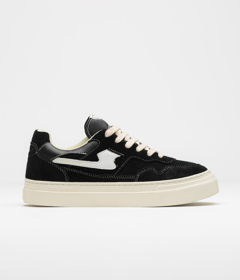 Stepney Workers Club Pearl S-Strike Suede Shoes in Black and White