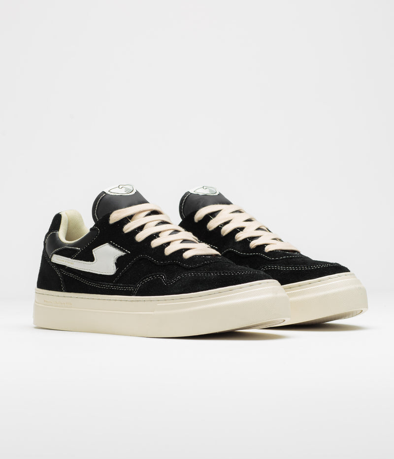 Stepney Workers Club Pearl S-Strike Suede Shoes in Black and White