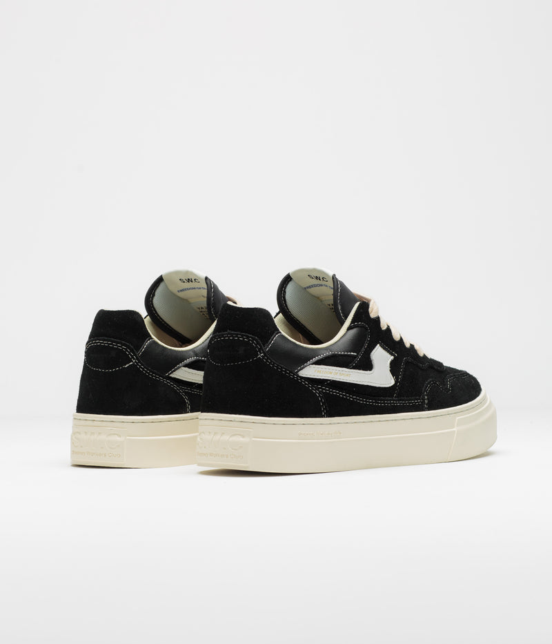 Stepney Workers Club Pearl S-Strike Suede Shoes in Black and White