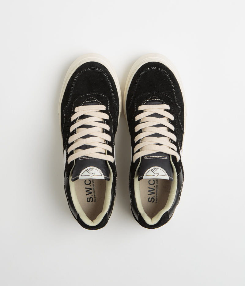 Stepney Workers Club Pearl S-Strike Suede Shoes in Black and White