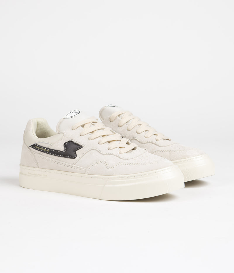 Stepney Workers Club Pearl S-Strike Suede Shoes in Ecru and Black