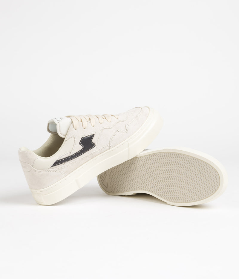 Stepney Workers Club Pearl S-Strike Suede Shoes in Ecru and Black