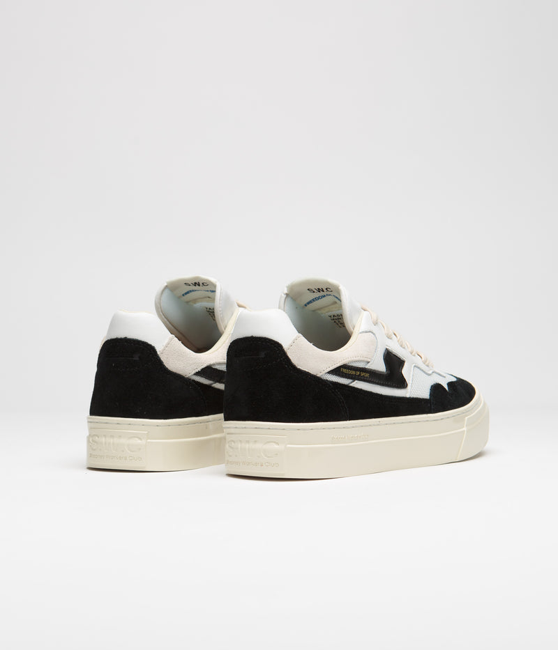 Stepney Workers Club Pearl S-Strike Suede Shoes in White and Black