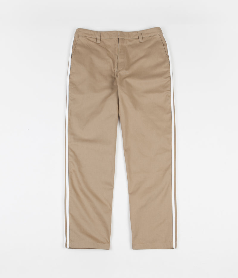 Adidas Striped Chino Pants in Hemp and White