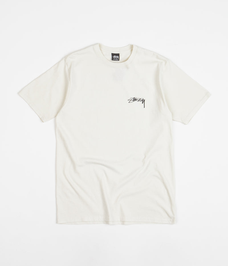 Stussy 100% Pigment Dyed T-Shirt in Natural