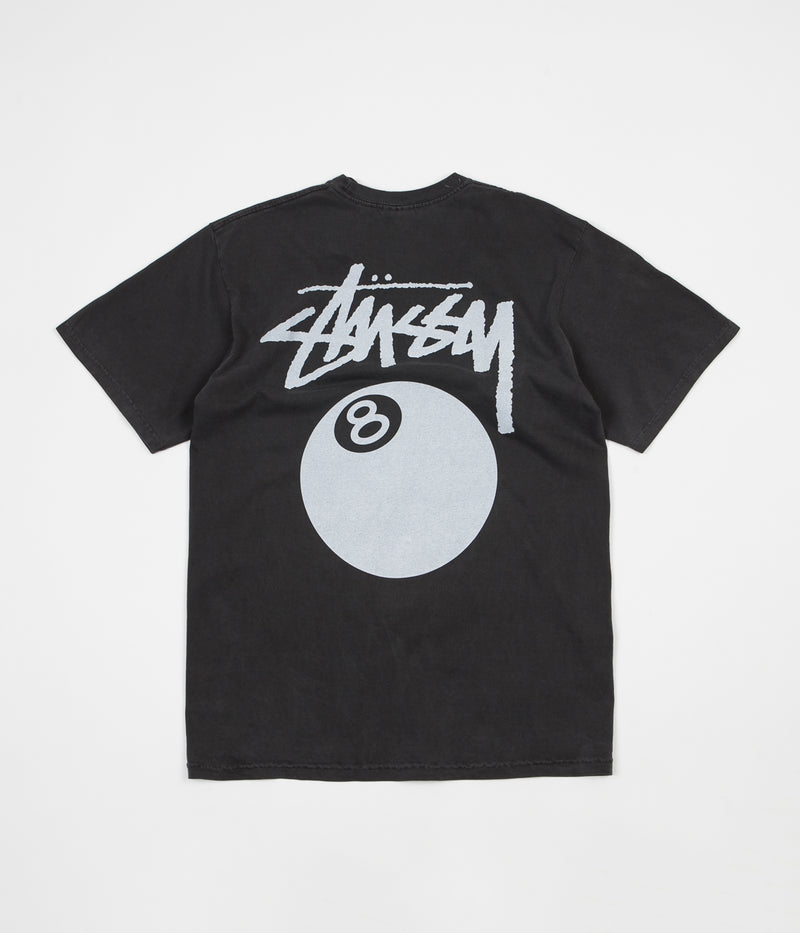 Stussy 8 Ball Pigment Dyed T-Shirt in Black