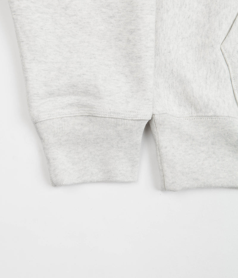Stussy Back Hood Applique Hoodie in Ash Heather