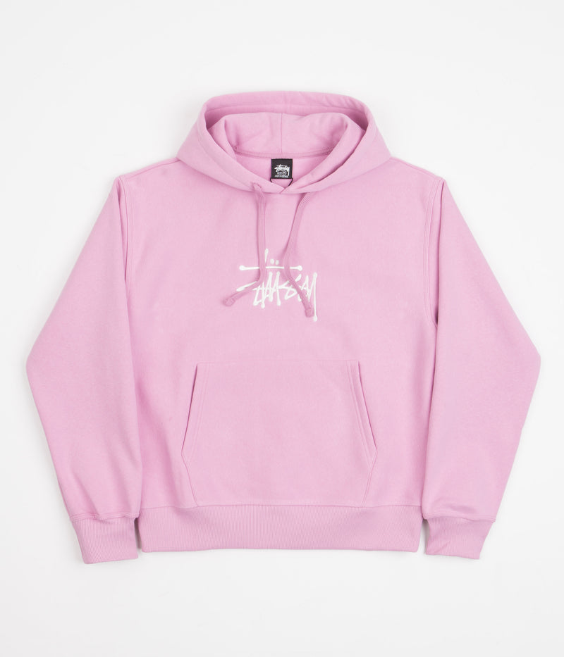 Stussy Basic Applique Hoodie in Pink