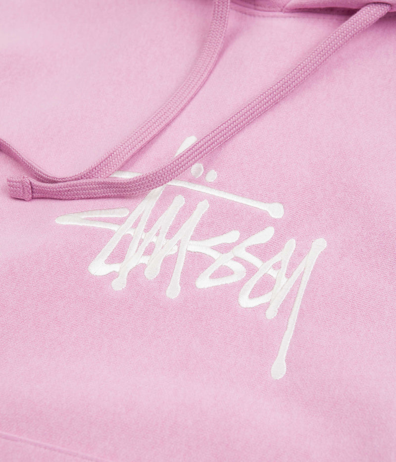 Stussy Basic Applique Hoodie in Pink