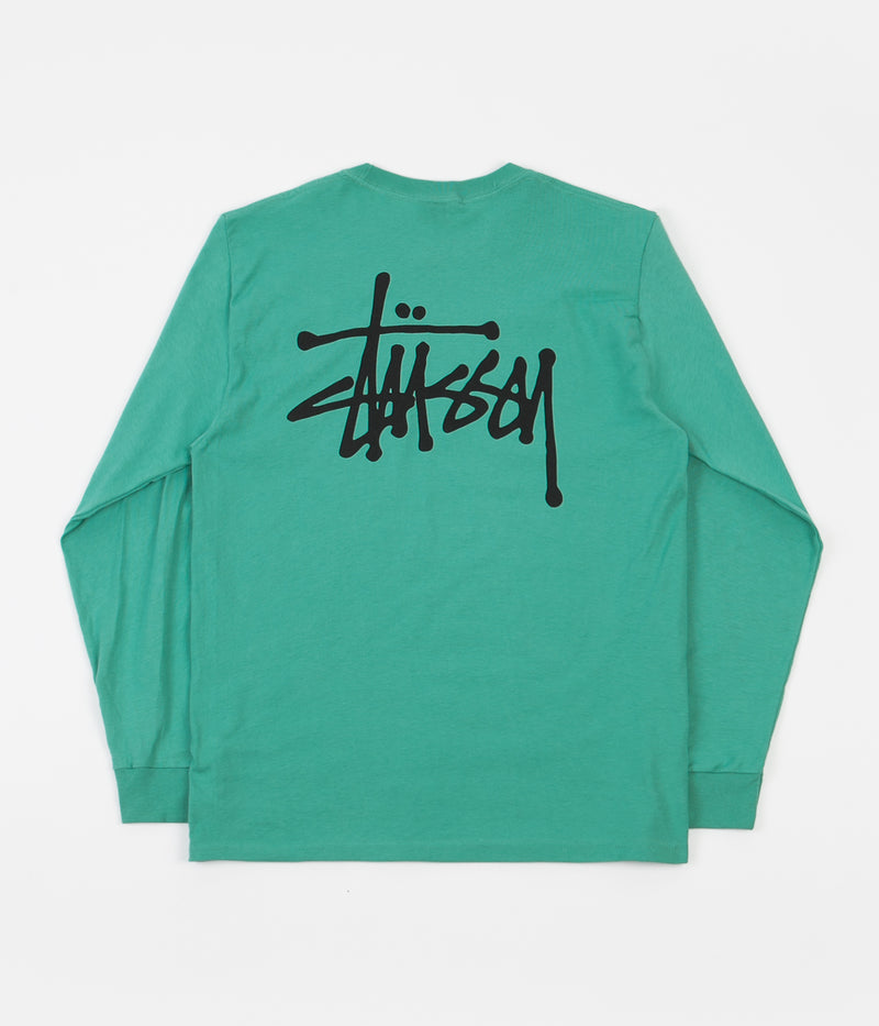 Stussy Basic Long Sleeve T-Shirt in Green