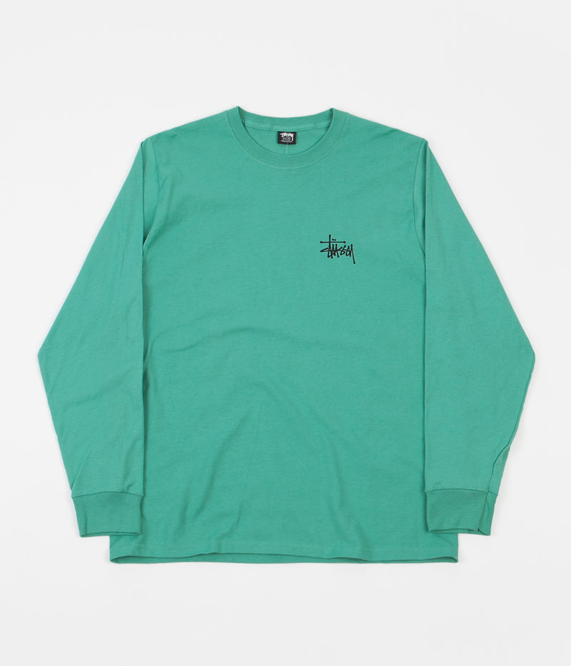 Stussy Basic Long Sleeve T-Shirt in Green
