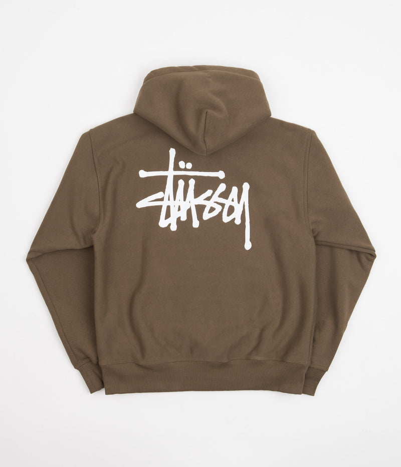 Stussy Basic Stussy Hoodie in Coffee