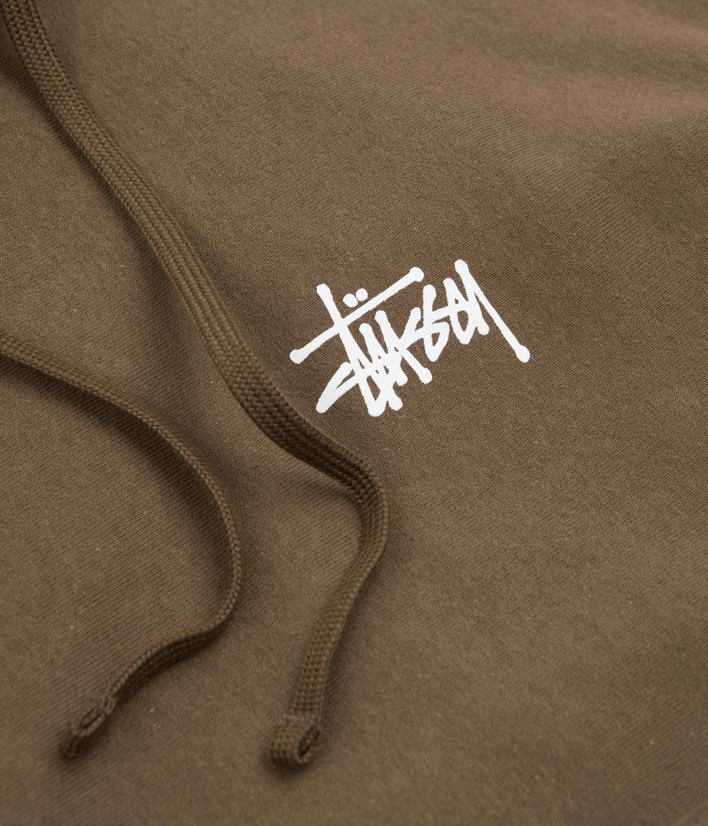 Stussy Basic Stussy Hoodie in Coffee
