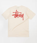 Stussy Basic Stussy T-Shirt in Natural and Red