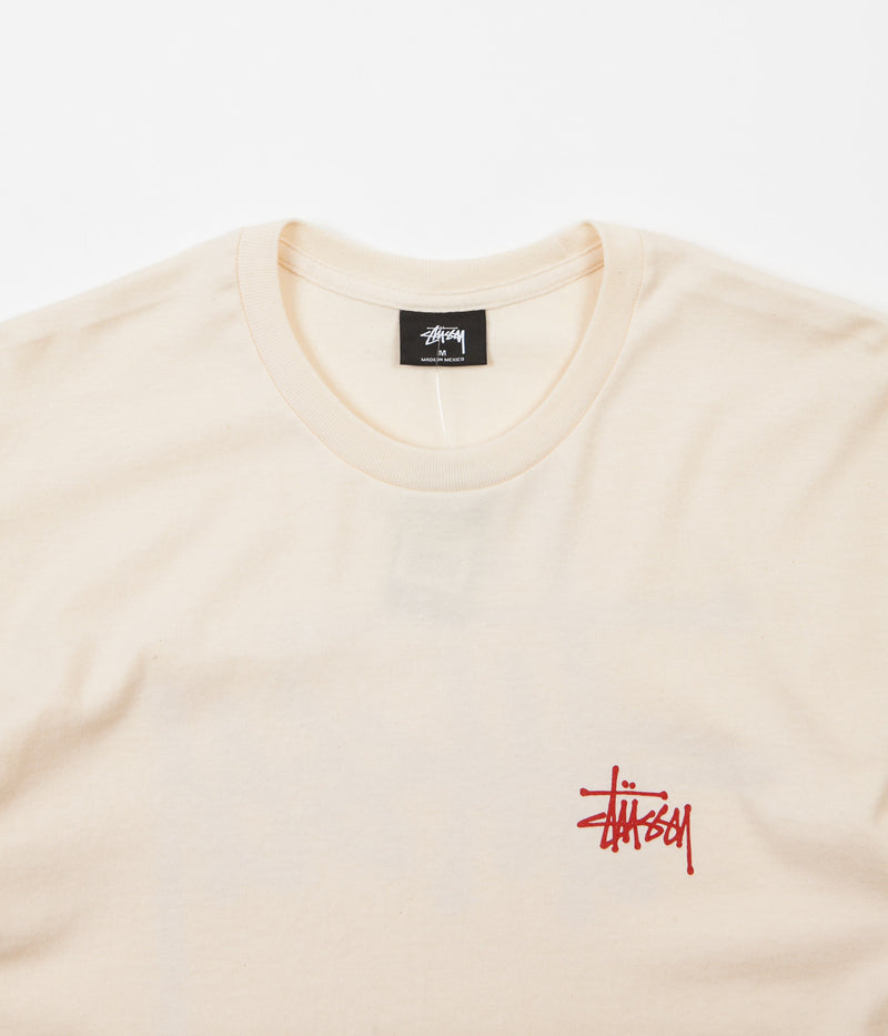 Stussy Basic Stussy T-Shirt in Natural and Red