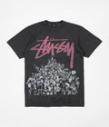 Stussy Beach Mob Pigment Dyed T-Shirt in Black and Pink