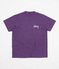 Stussy Big League Pigment Dyed T-Shirt in Purple