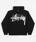 Stussy Big Stock Hoodie in Black