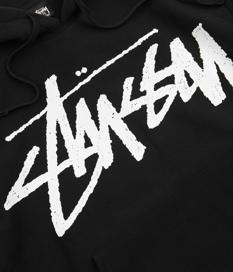 Stussy Big Stock Hoodie in Black