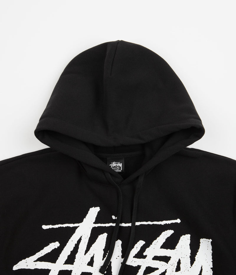 Stussy Big Stock Hoodie in Black