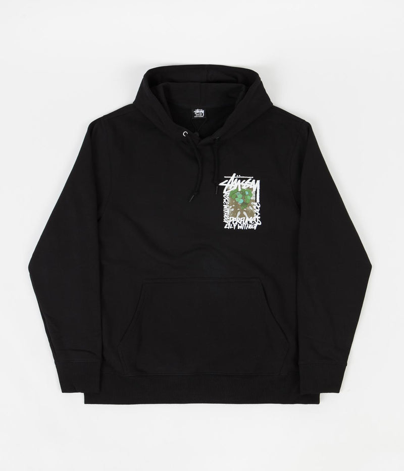 Stussy Camellias Hoodie in Black
