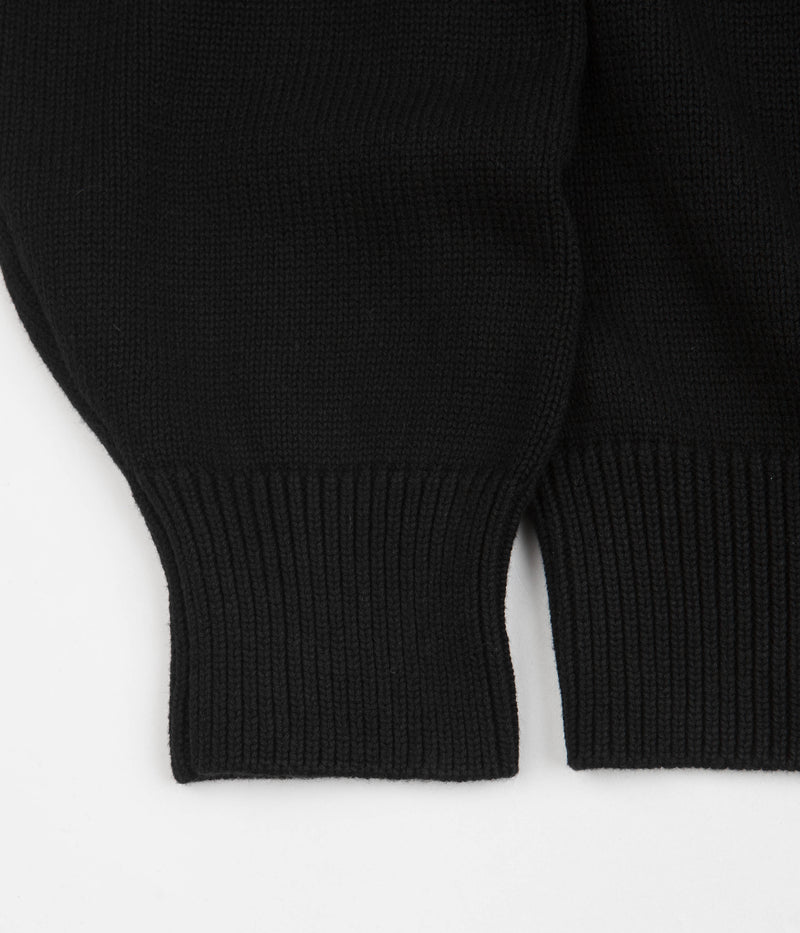 Stussy Care Label Crewneck Sweatshirt in Black