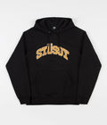 Stussy Chenille Arch Applique Hoodie in Black