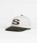 Stussy Chenille S Low Pro Cap in Bone