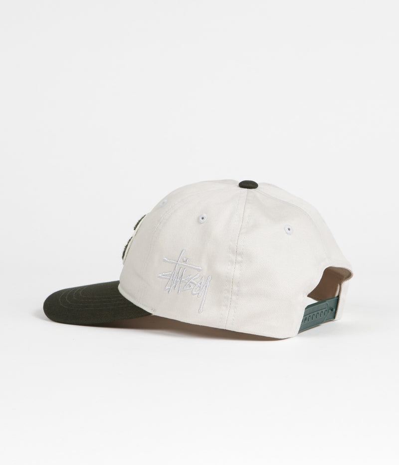 Stussy Chenille S Low Pro Cap in Bone