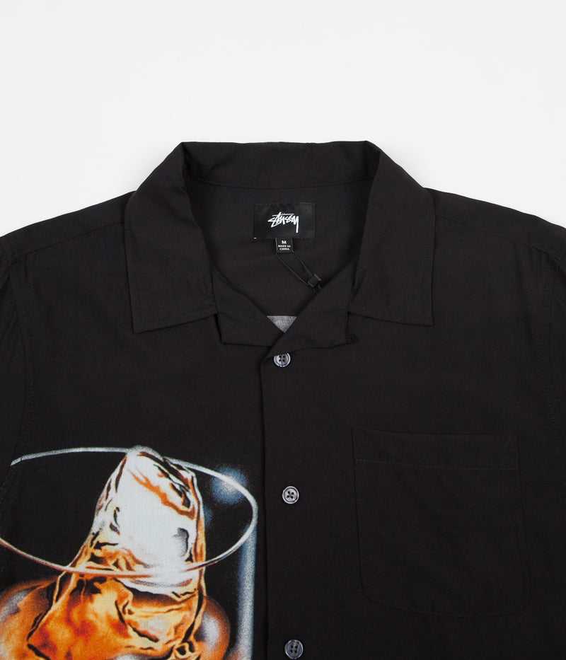 Stussy Cocktail Short Sleeve Shirt in Black