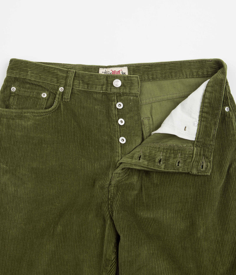 Stussy Corduroy Big Ol Jeans in Olive