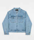 Stussy Denim Garage Jacket in Light Blue