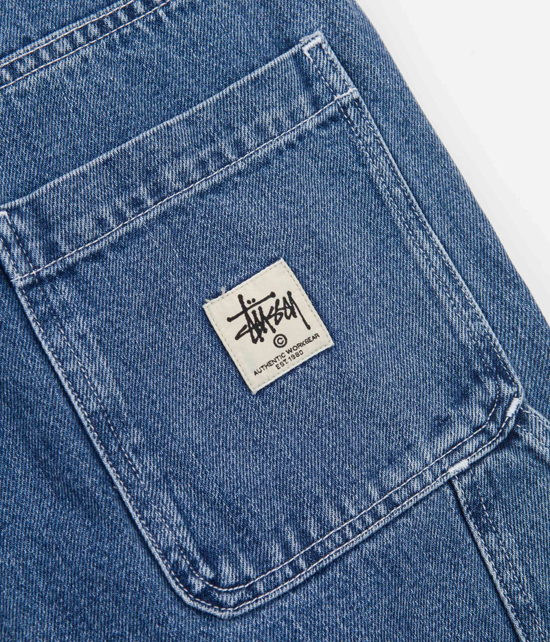 Stussy Denim Work Pants in Blue