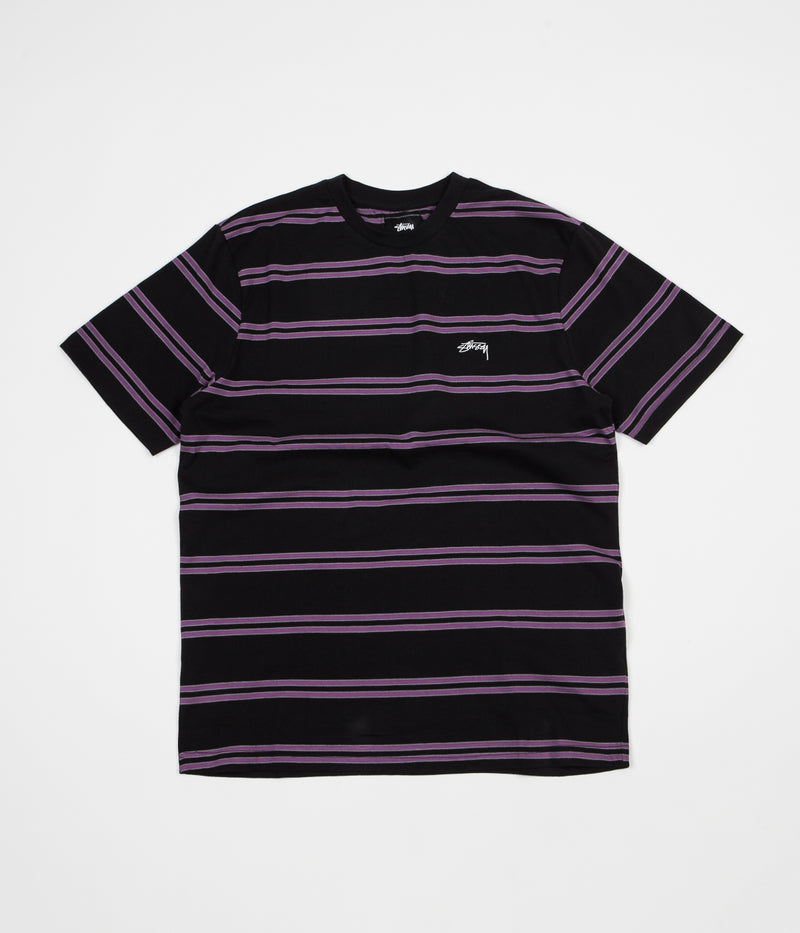 Stussy Double Stripe T-Shirt in Black