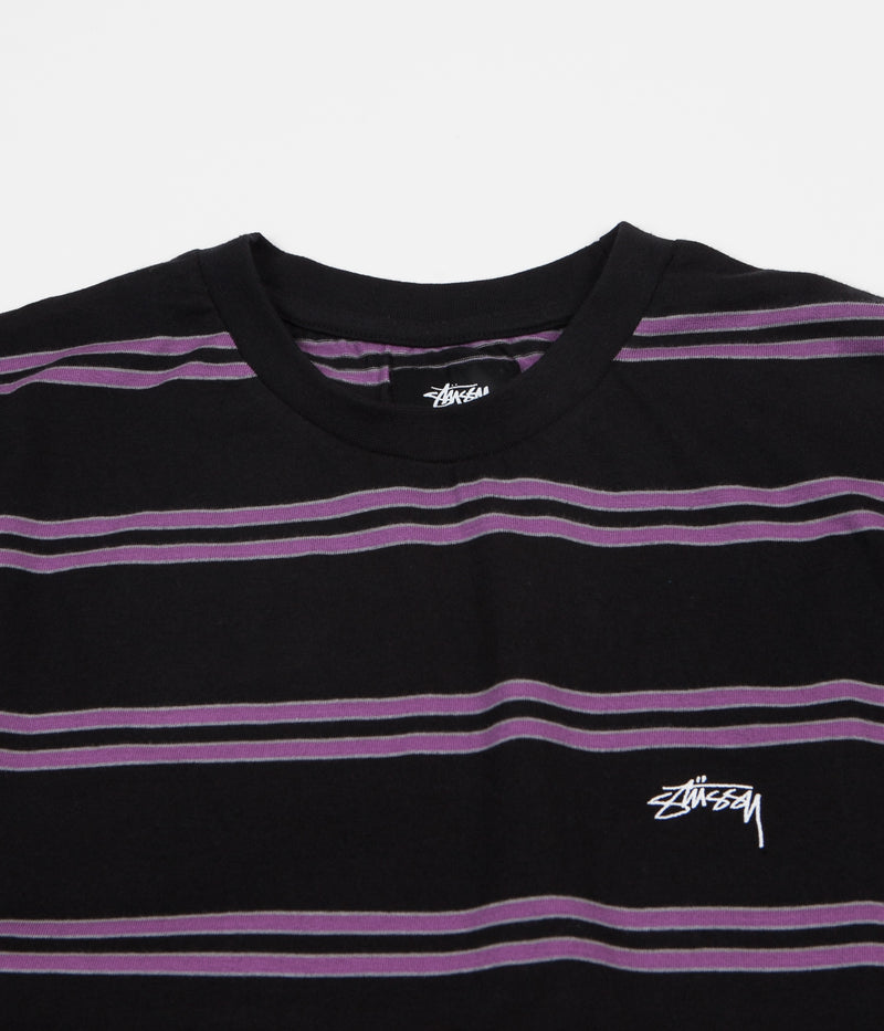 Stussy Double Stripe T-Shirt in Black