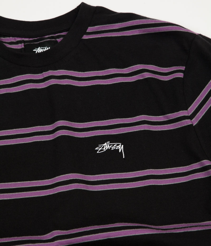 Stussy Double Stripe T-Shirt in Black