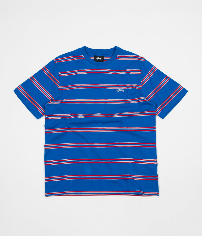 Stussy Double Stripe T-Shirt in Blue