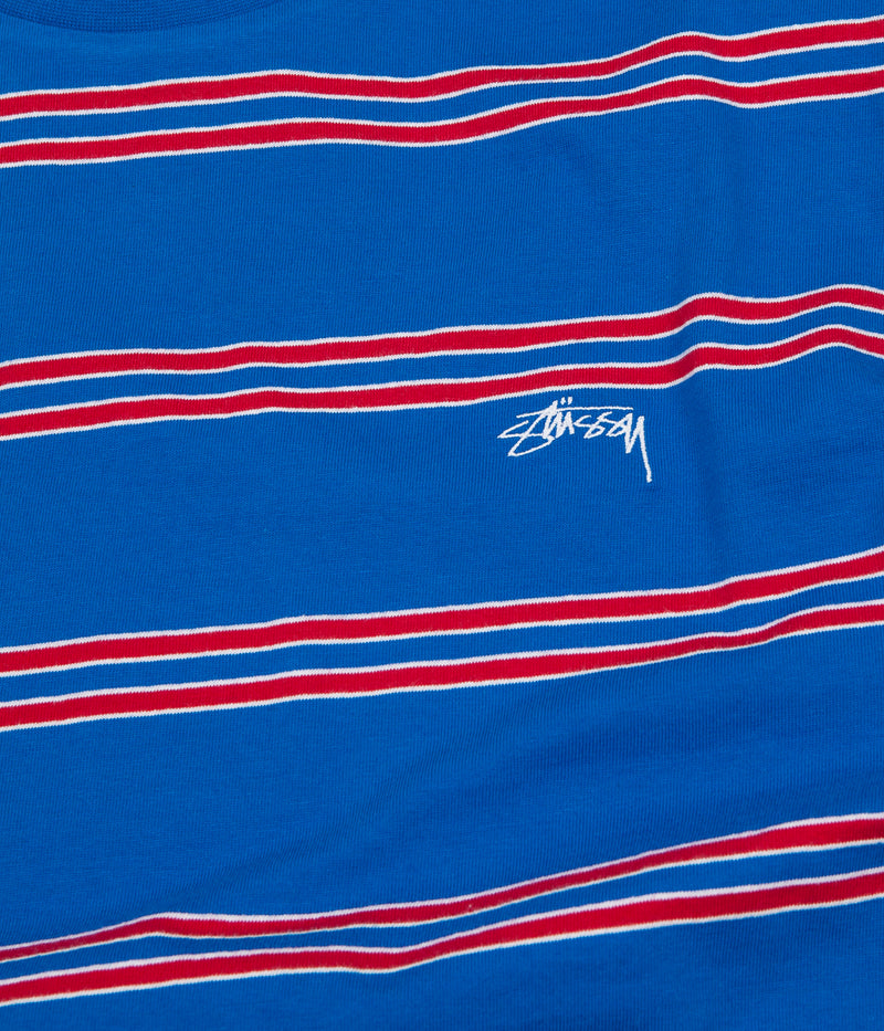 Stussy Double Stripe T-Shirt in Blue