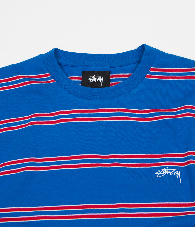 Stussy Double Stripe T-Shirt in Blue