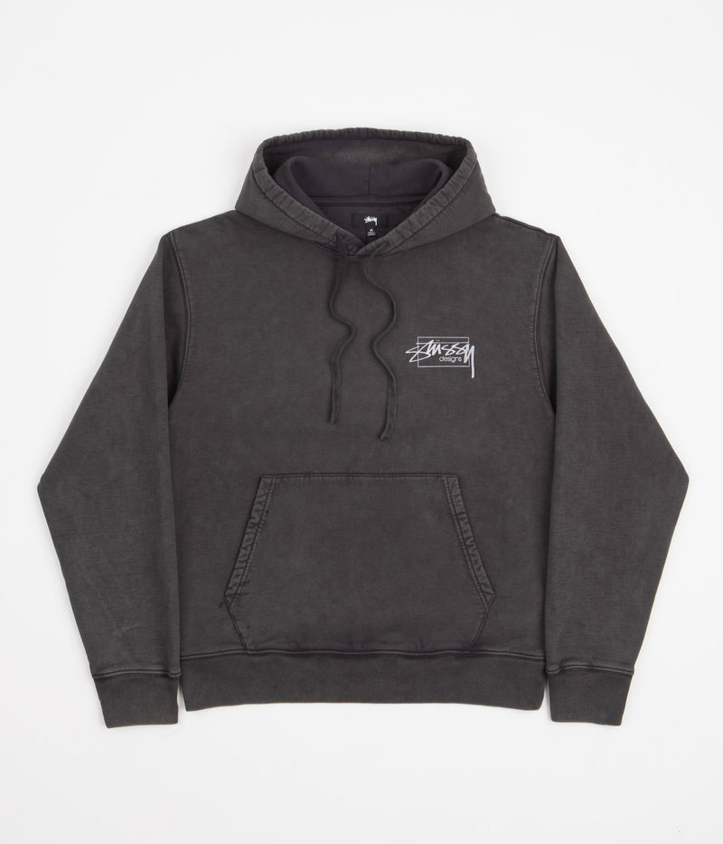 Stussy Dyed Stussy Designs Hoodie in Black