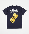 Stussy Fuzzy Dice T-Shirt in Navy